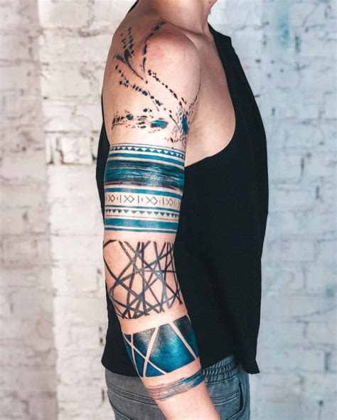 arm stripe tattoo